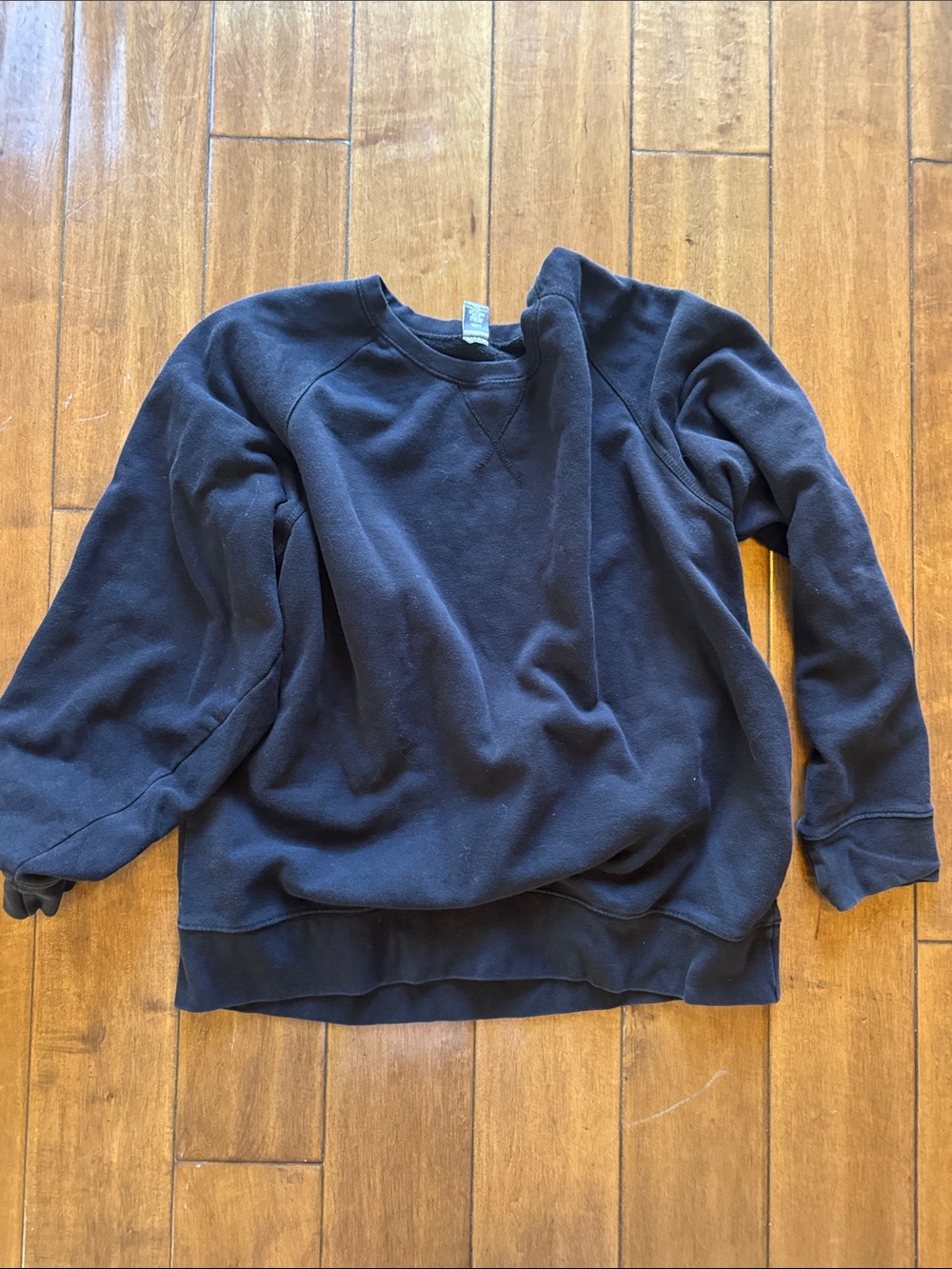 Xersion Black Crewneck Pullover Sweatshirt large.